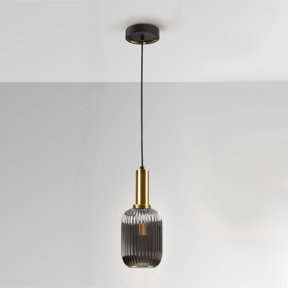 Schuller Norma Single Pendant Light in Smoke Grey