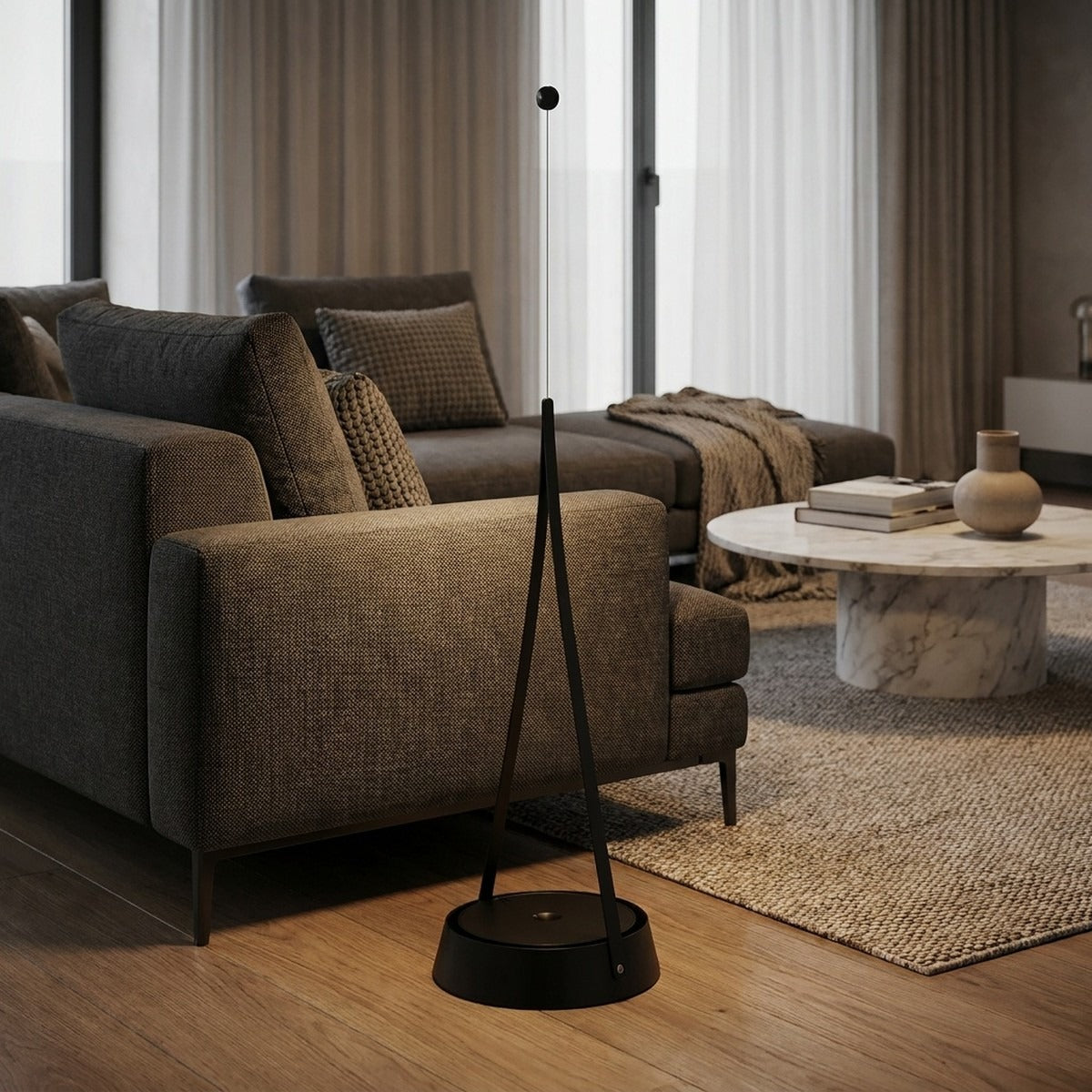 Novena Anello Fly Cordless Rechargeable Pendant by Serge Cornelissen, Black
