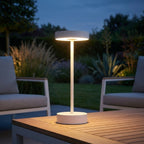Novena Asta Mini Cordless Rechargeable Table Lamp, White