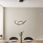 Novena Boas Single Pendant Light Textured Black Clear Faceted Acrylic