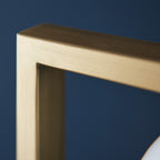 Novena Bromos 3 Light Floor Lamp Brushed Gold Gloss Opal Glass