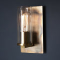 Novena Caroli 1 Light Wall Light Bronze Clear Glass