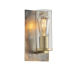 Novena Caroli 1 Light Wall Light Bronze Clear Glass