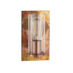 Novena Caroli 1 Light Wall Light Copper Clear Glass