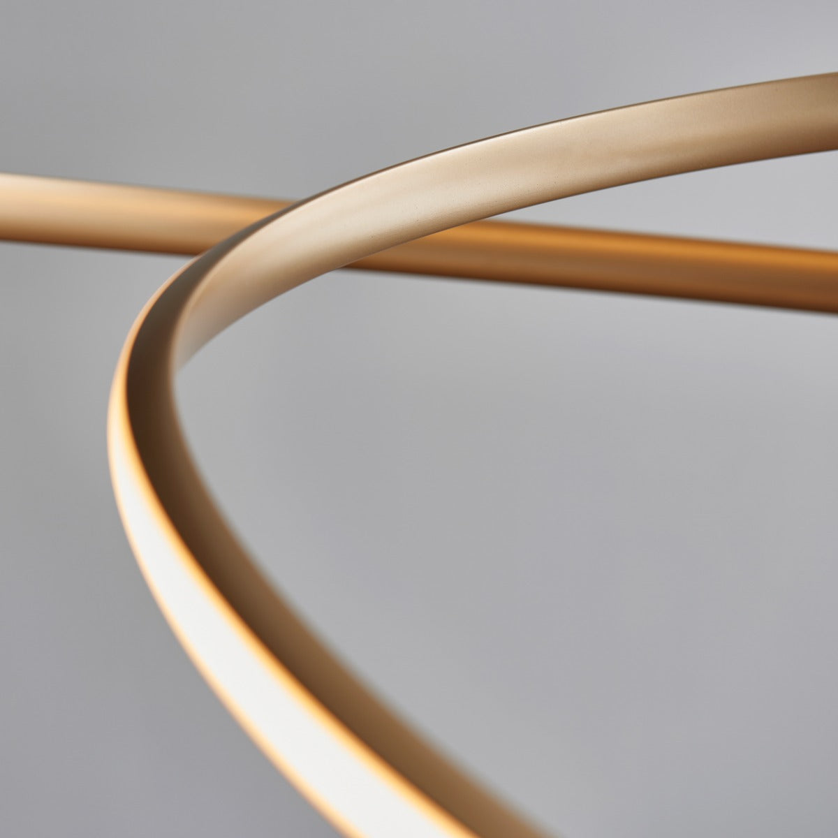 Novena Cervos 1 Light Spiral Pendant Light Satin Gold White Silicone
