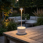 Novena Cesta Cordless Rechargeable Portable Lamp, White