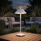 Novena Conca Mini IP65 Cordless Rechargeable Table Lamp, White