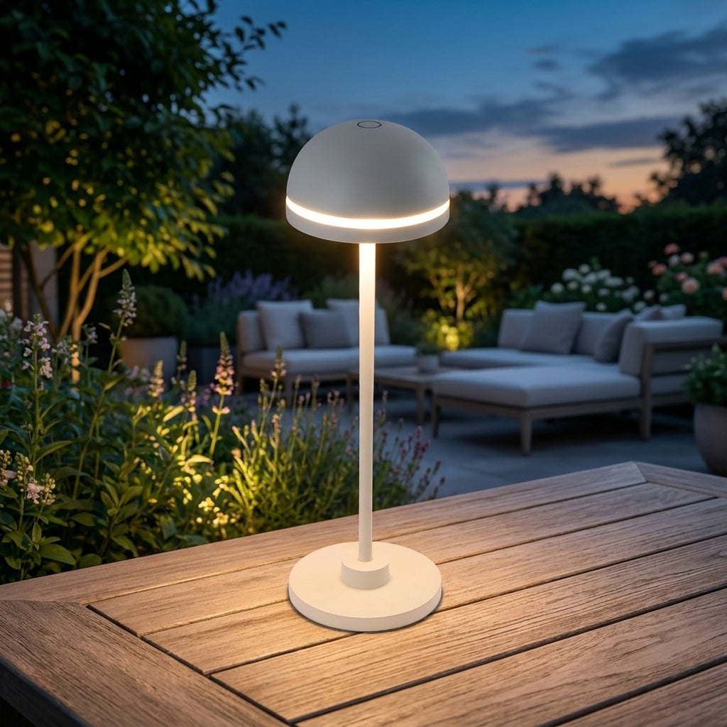 Novena Coppa Duo Cordless Rechargeable Table Lamp, White