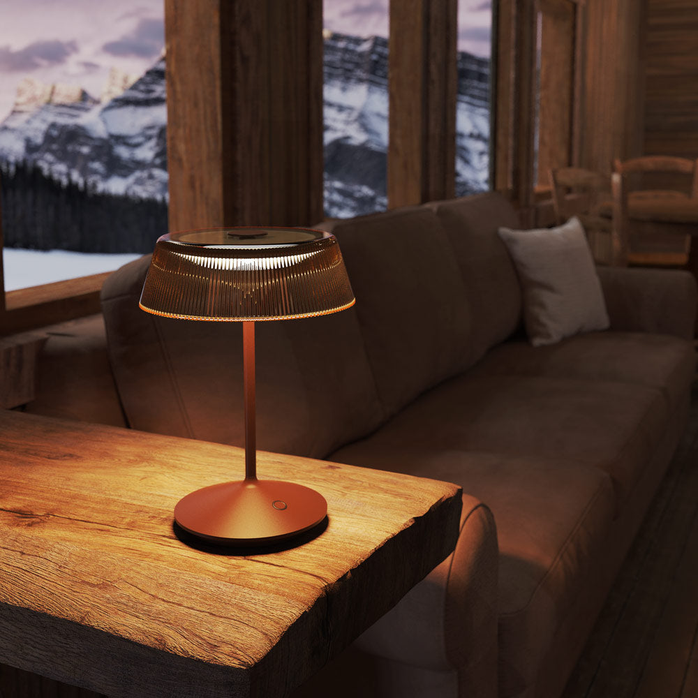 Novena Cristallo Cordless Rechargeable Outdoor Table Lamp