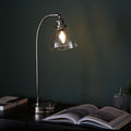 Novena Fidalgo 1 Light Table Lamp Clear Glass Bright Nickel Plate