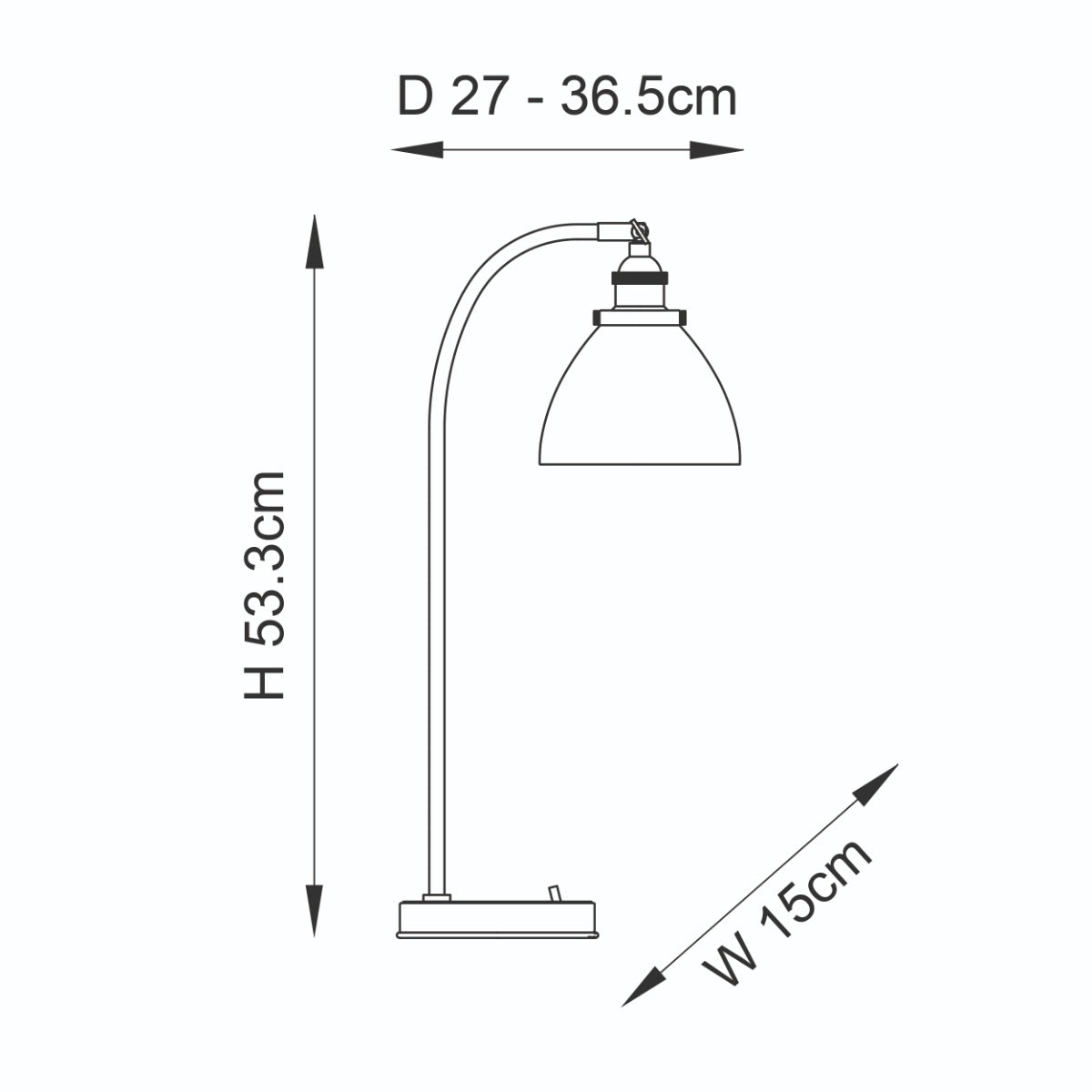 Novena Fidalgo 1 Light Table Lamp Clear Glass Bright Nickel Plate
