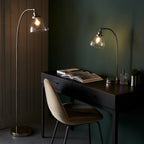 Novena Fidalgo 1 Light Table Lamp Clear Glass Bright Nickel Plate