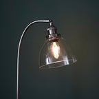 Novena Fidalgo 1 Light Table Lamp Clear Glass Bright Nickel Plate