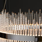 Novena Garetta Pendant Light Chrome Plate with Clear Glass
