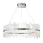 Novena Garetta Pendant Light Chrome Plate with Clear Glass