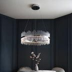 Novena Garetta Pendant Light Chrome Plate with Clear Glass