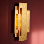 Novena Lordelo 2 Light Wall Light Antique Gold Leaf