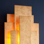 Novena Lordelo 2 Light Wall Light Antique Gold Leaf
