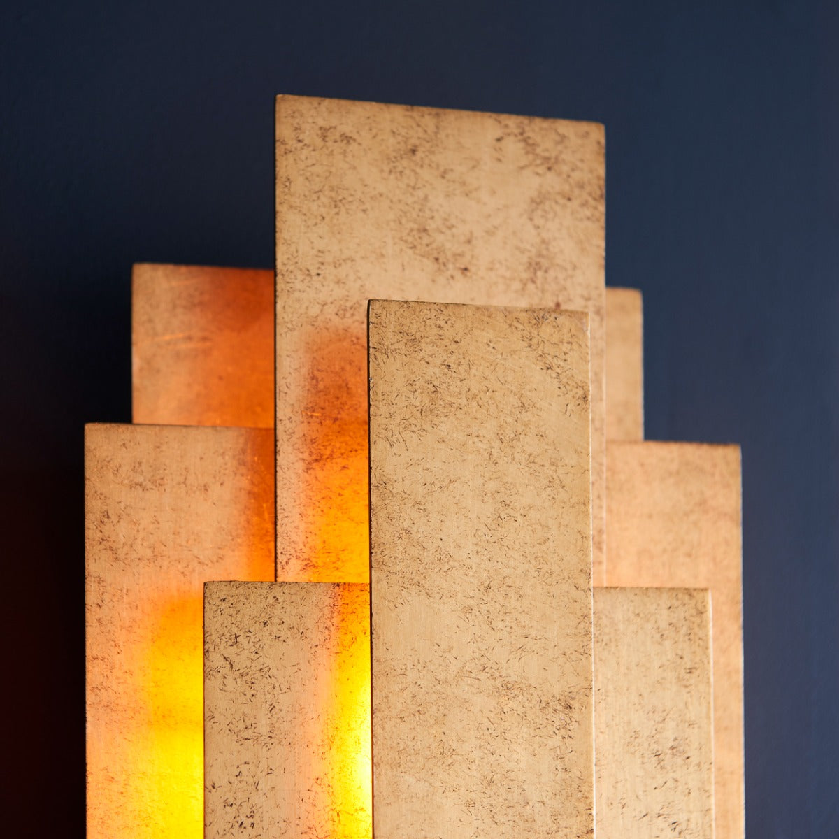 Novena Lordelo 2 Light Wall Light Antique Gold Leaf