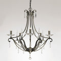 Novena Moretti Large 5 Light Pendant Light in Gunmetal
