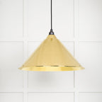 Novena Newbridge Hammered Brass Pendant
