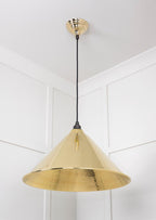 Novena Newbridge Hammered Brass Pendant
