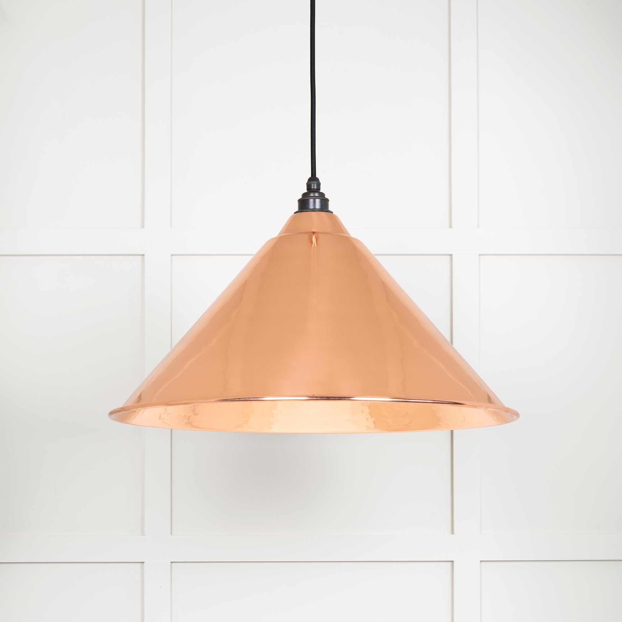 Novena Newbridge Hammered Copper Pendant