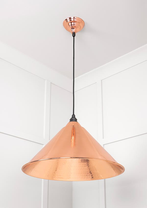 Novena Newbridge Hammered Copper Pendant