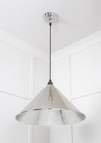 Novena Newbridge Hammered Nickel Pendant