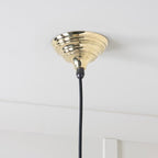 Novena Newbridge Smooth Brass Pendant