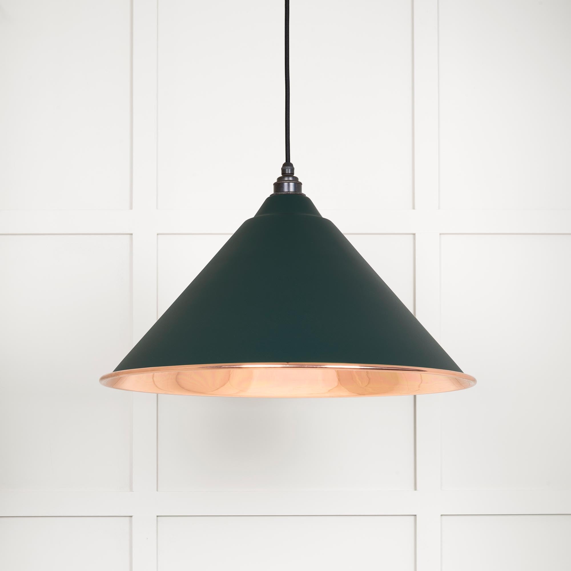 Novena Newbridge Smooth Copper Pendant Light in Dingle