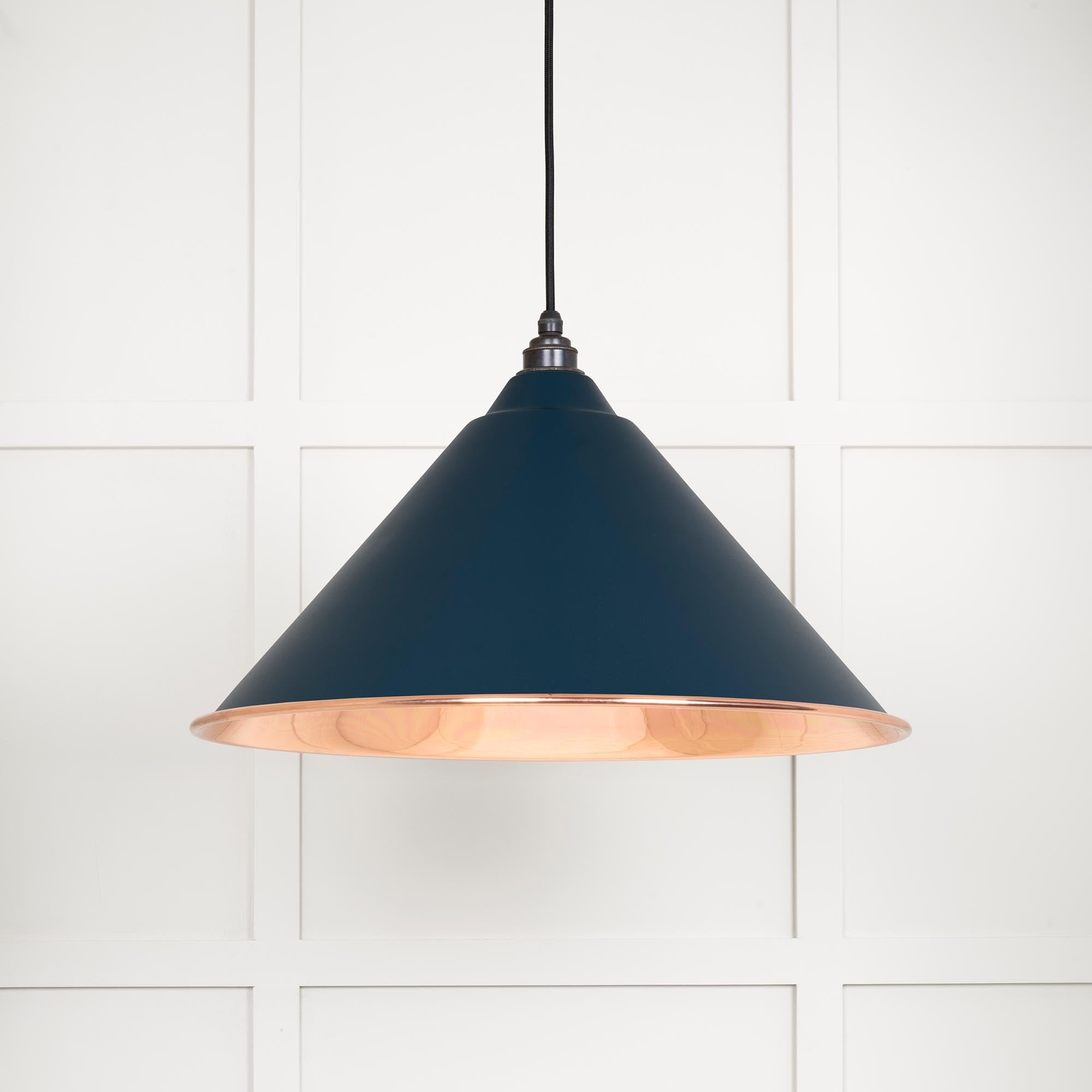 Novena Newbridge Smooth Copper Pendant Light in Dusk