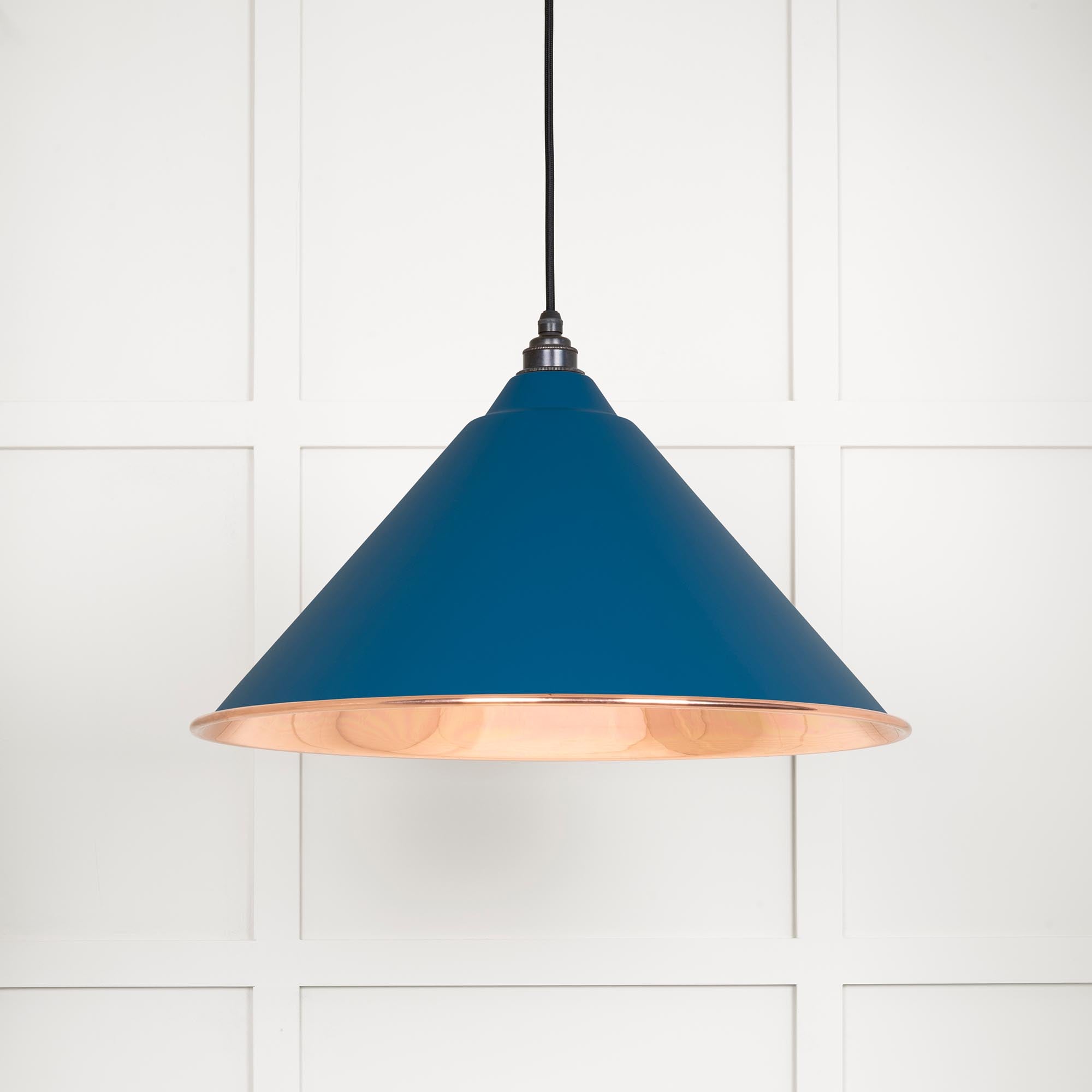 Novena Newbridge Smooth Copper Pendant Light in Upstream