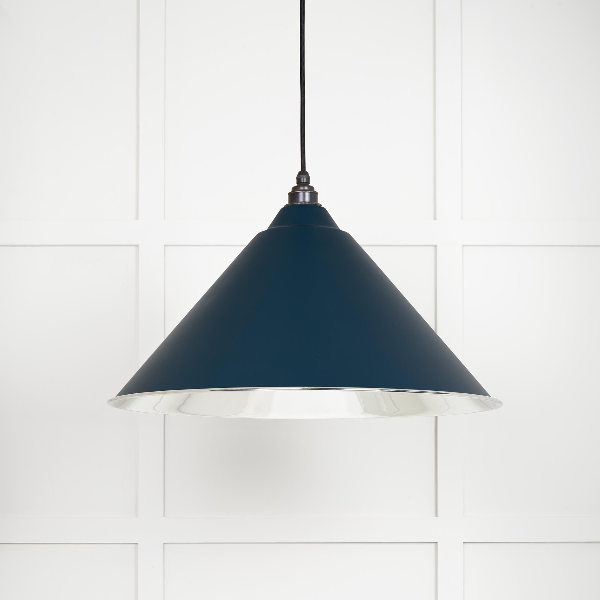 Novena Newbridge Smooth Nickel Pendant Light in Dusk