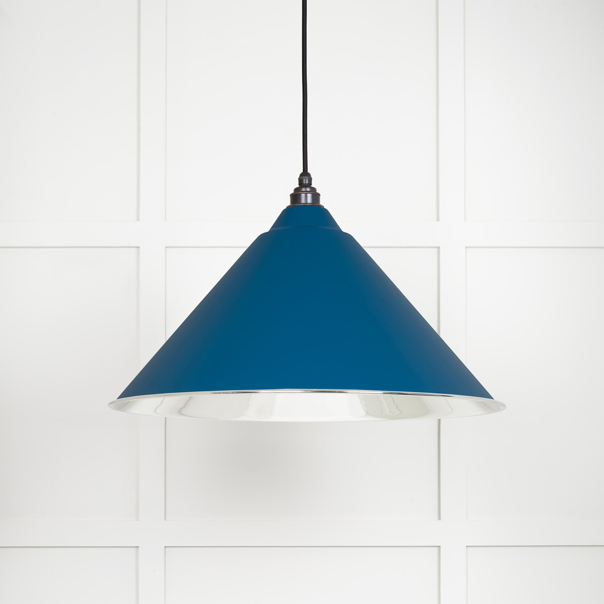 Novena Newbridge Smooth Nickel Pendant Light in Upstream