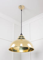 Novena Oakley Park Hammered Brass Pendant