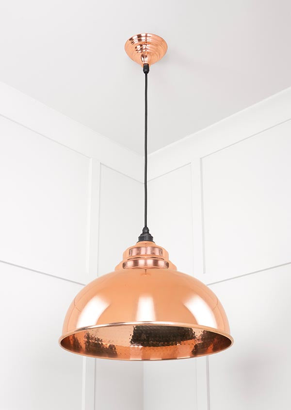Novena Oakley Park Hammered Copper Pendant