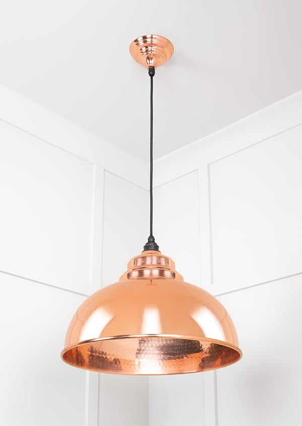 Novena Oakley Park Hammered Copper Pendant