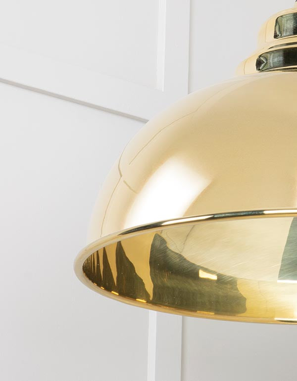 Novena Oakley Park Smooth Brass Pendant
