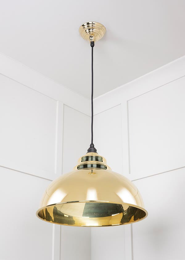 Novena Oakley Park Smooth Brass Pendant