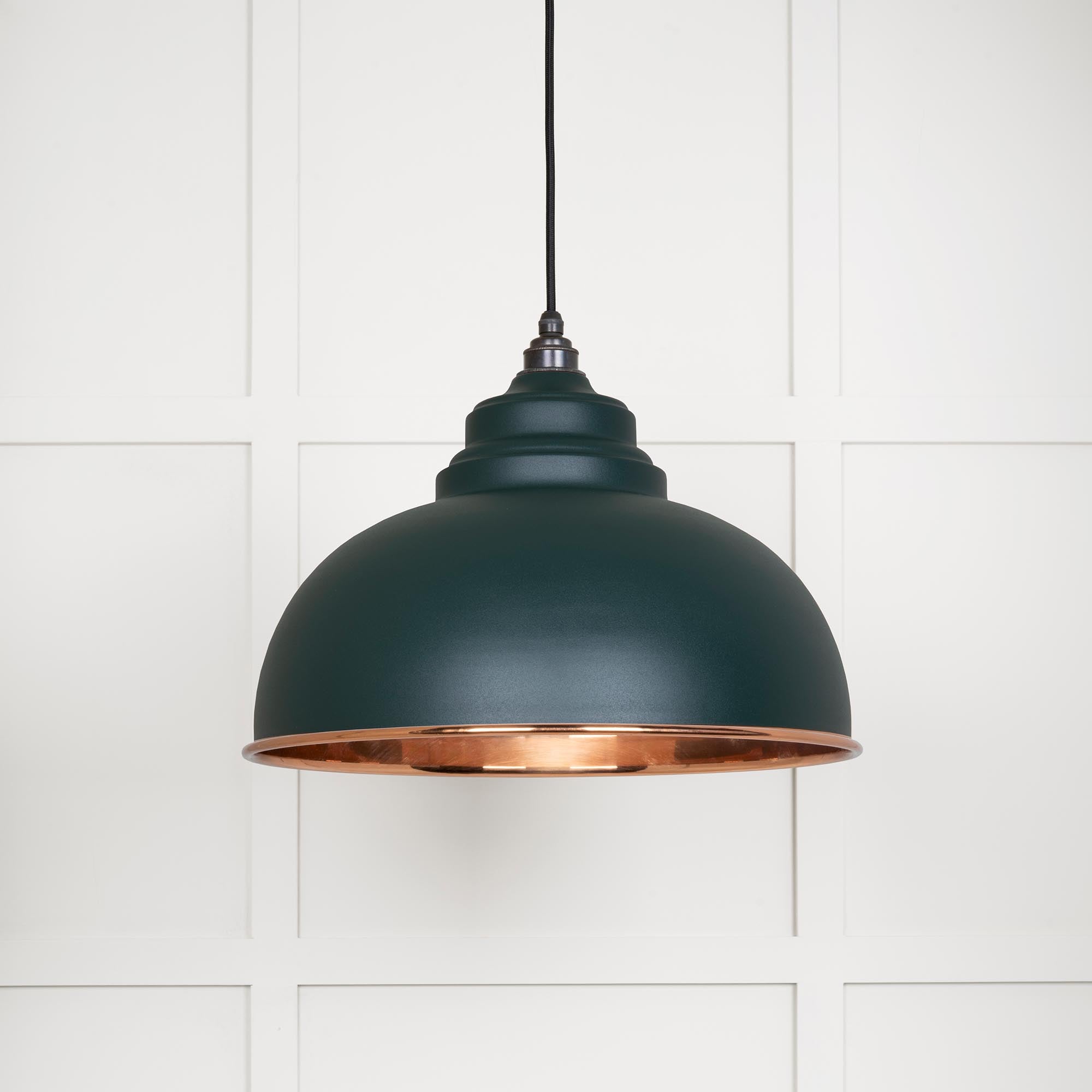 Novena Oakley Park Smooth Copper Pendant Light in Dingle