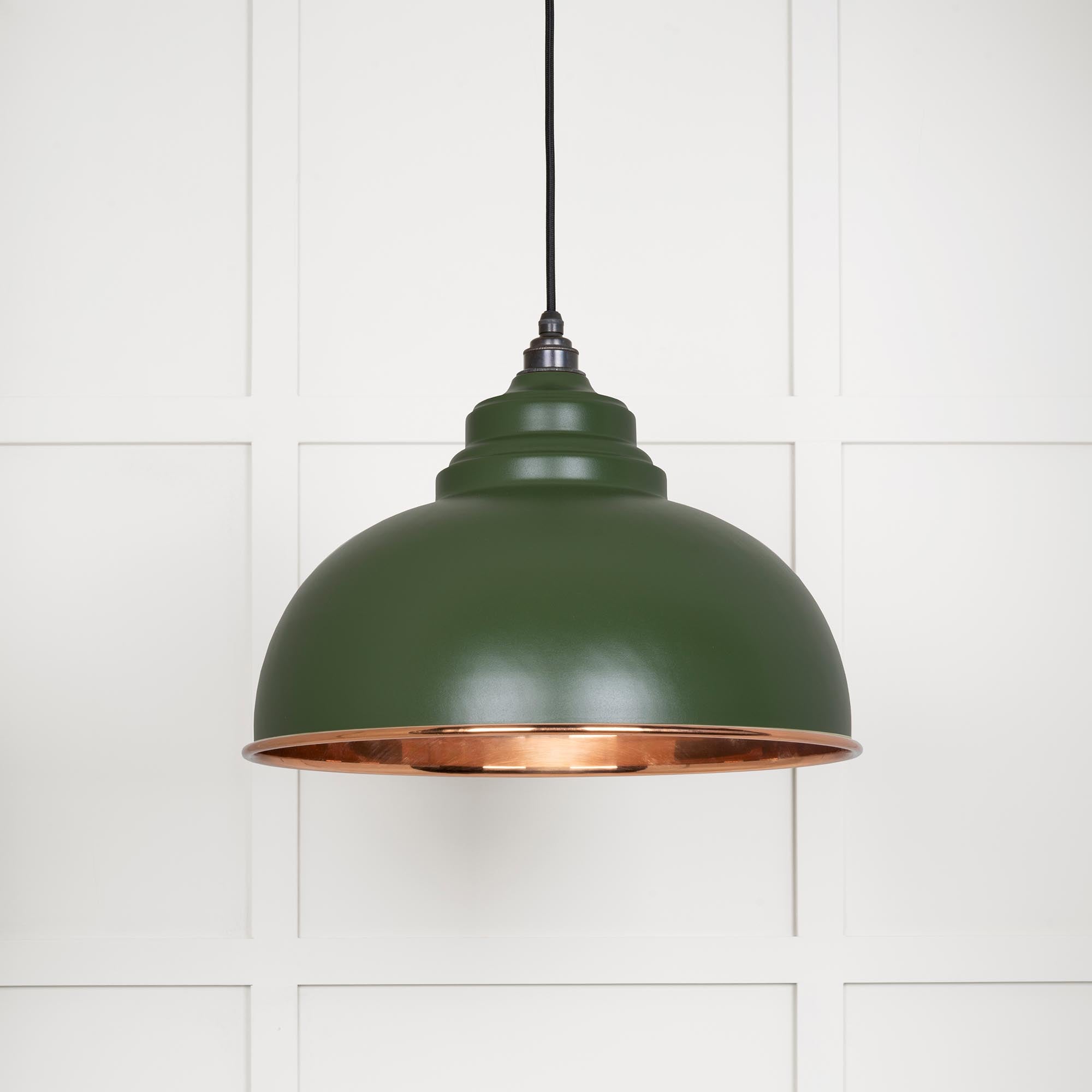 Novena Oakley Park Smooth Copper Pendant Light in Heath