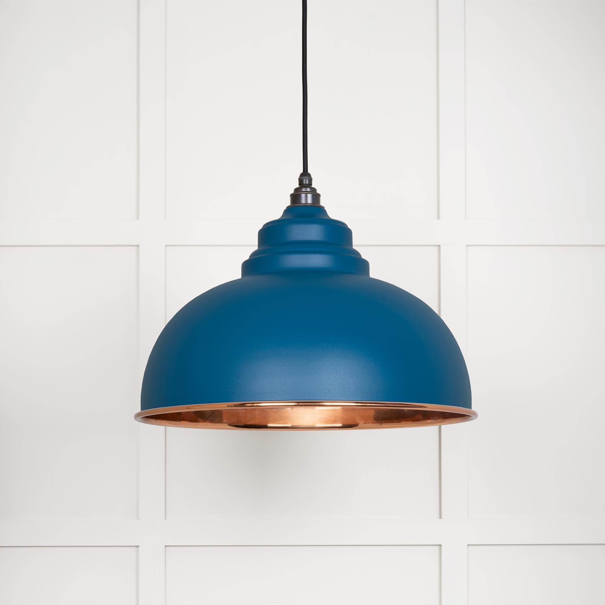 Novena Oakley Park Smooth Copper Pendant Light in Upstream