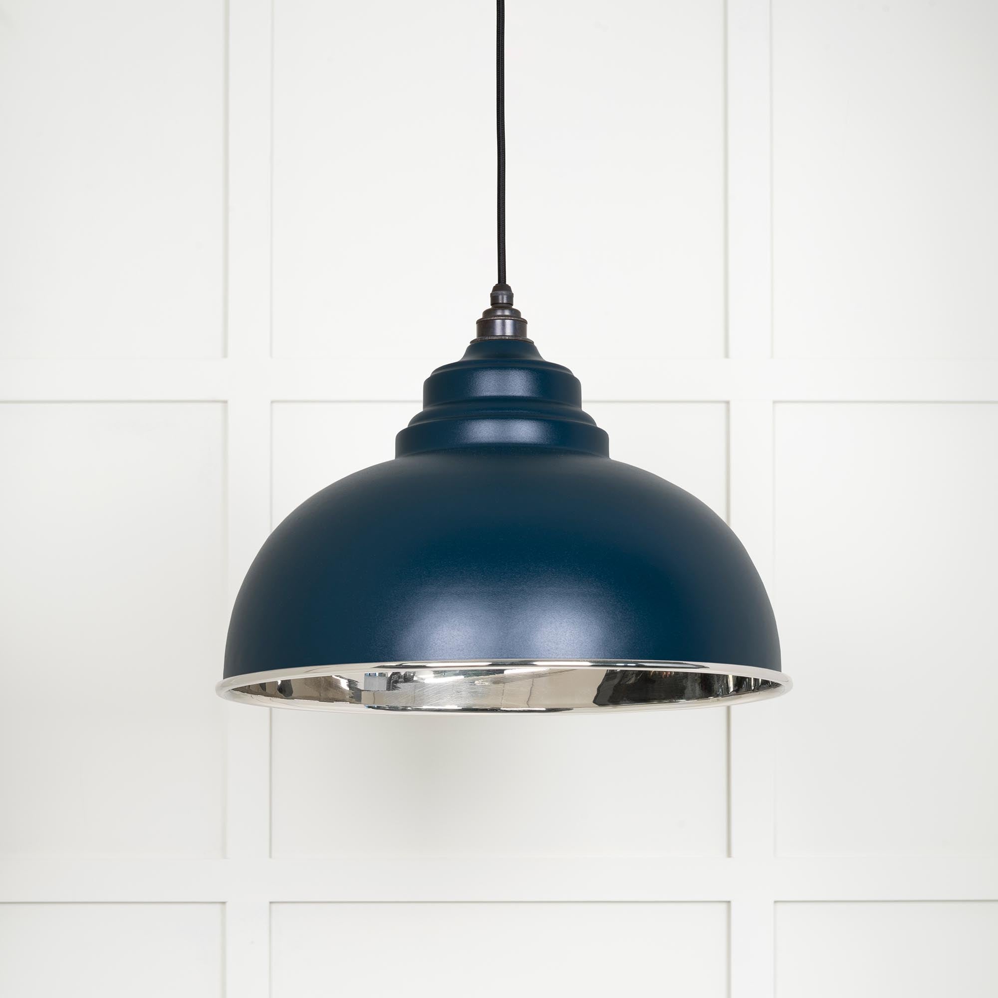 Novena Oakley Park Smooth Nickel Pendant Light in Dusk