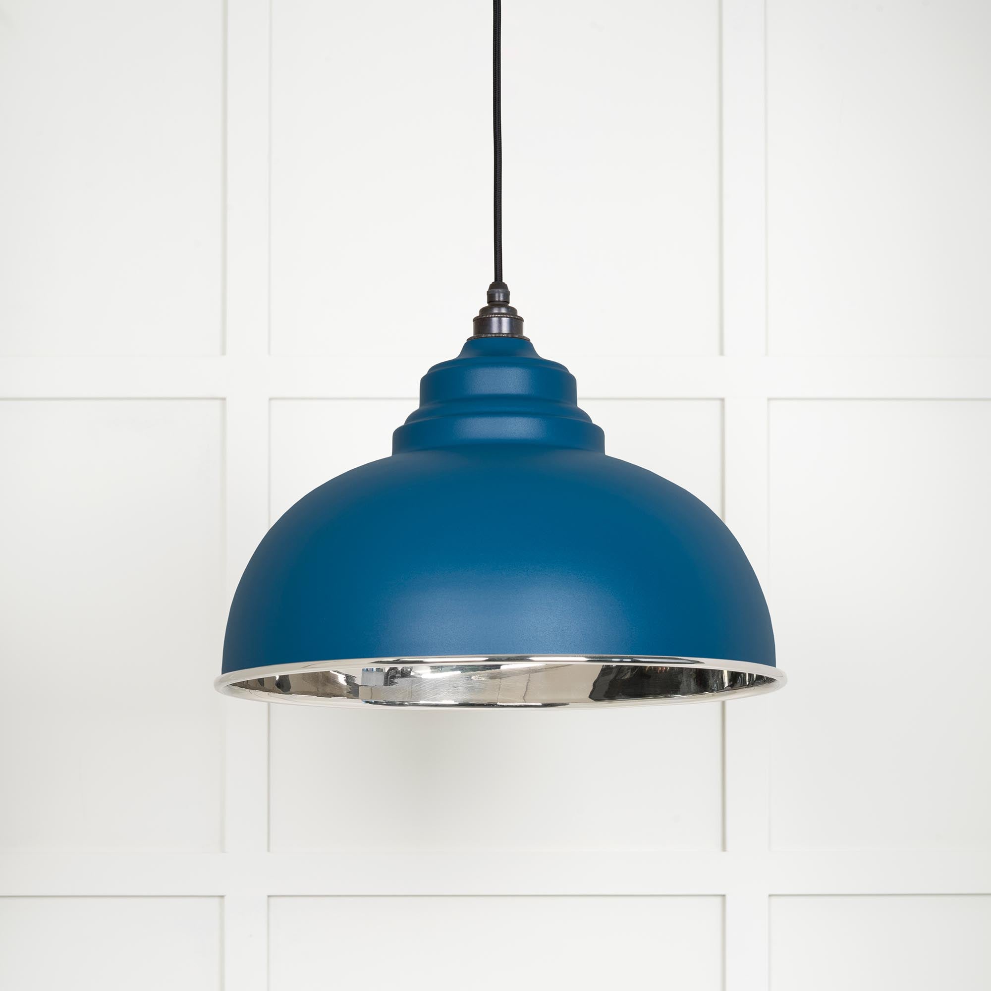Novena Oakley Park Smooth Nickel Pendant Light in Upstream