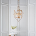 Novena Parada 4 Light Pendant Light Antique Gold Silver Leaf