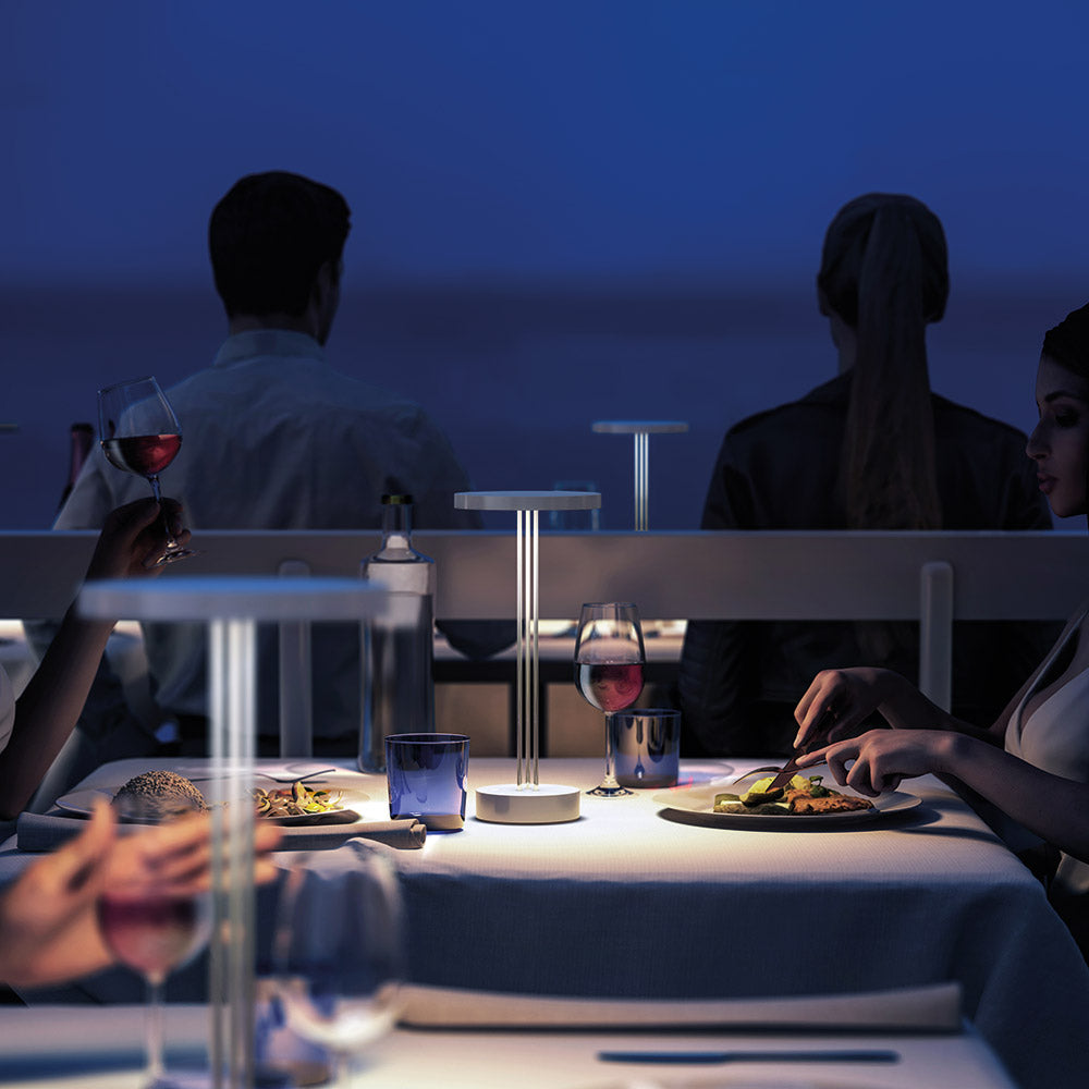 Novena Pietra Cordless Rechargeable Outdoor Table Lamp by Gai + Barozzi