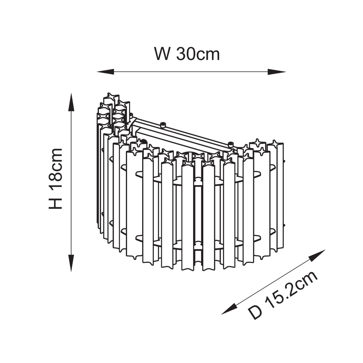 Novena Pourtel 2 Light Wall Light in Brushed Aged Brass with Clear Glass Shade