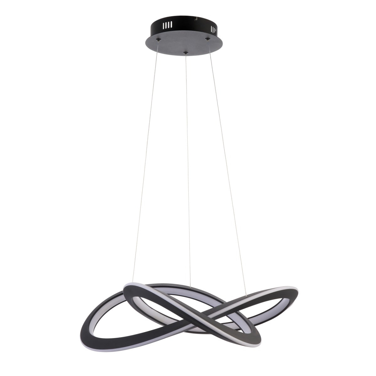 Novena Sabroso 1 Light Pendant Light Textured Black White Silicone