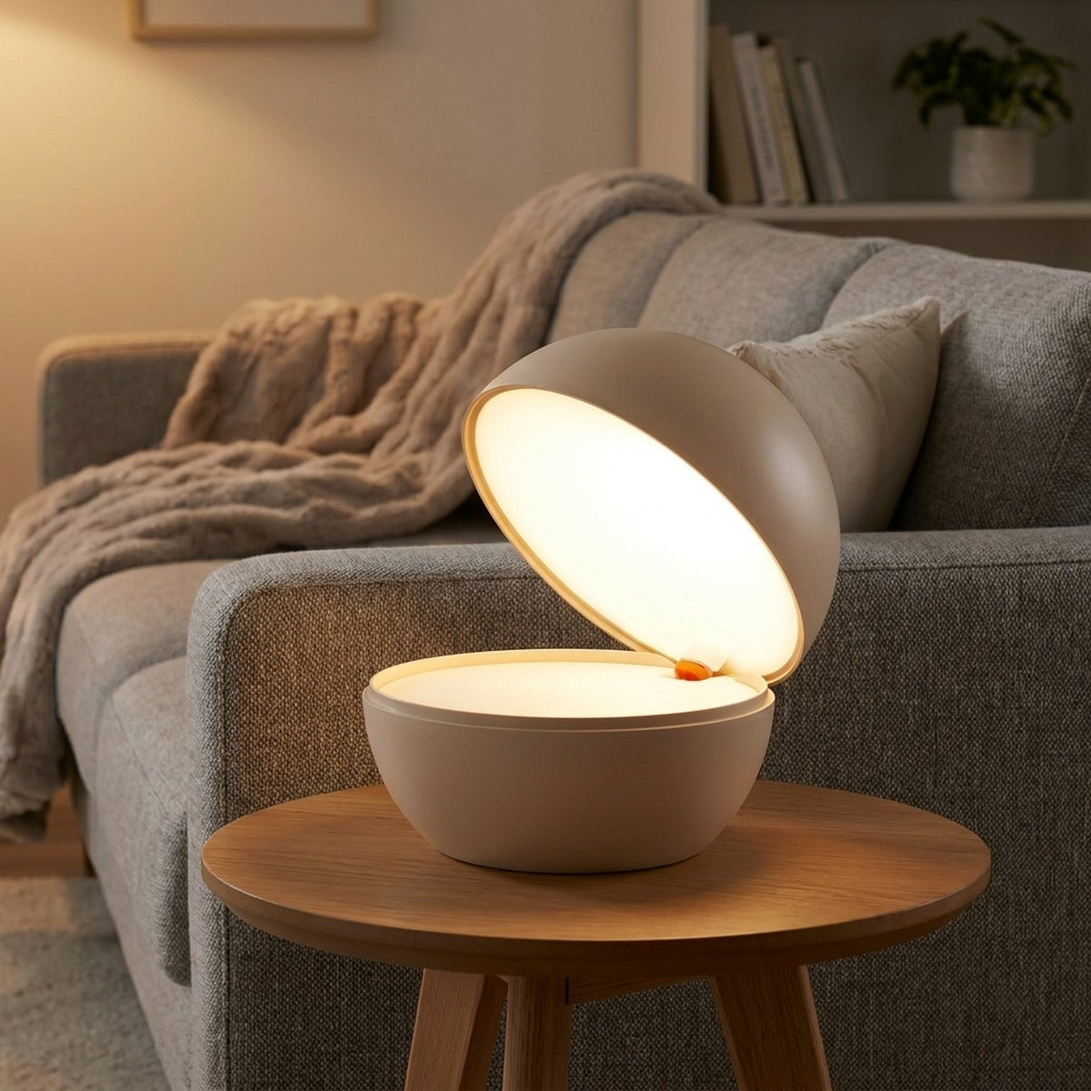 Novena Sereno Cordless Rechargeable Bedside Lamp, Sand